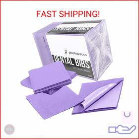 Pbpr50 Plastcare Usa Disposable Dental Bibs 13 Inch X18 - 3 Ply Waterproof Tattoo Bib Sheet
