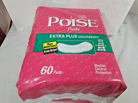 Poise 036000196009 Extra Plus Absorbency Pads For Maximum Incontinence Protection Moderate