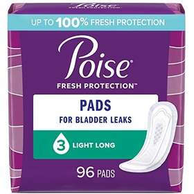 Poise 036000485363 Incontinence Pads And Postpartum 3 Drop Light Absorbency Lo