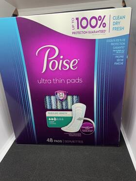 Poise 036000513981 Ultra Thin Pad Size 3 - 48 Count