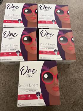 Poise 036000534481 6 One By Lot 2 In 1 Liners Incontinence Period Bladder Leaks Long 50/pack