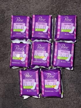 Poise 036000538533 Fresh Protection Daily Liners Very Light Perfect For Travel 64 Total