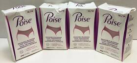 Poise 036000557572 Reusable Bladder Leak Underwear High Waist Size 1x 4 Pack