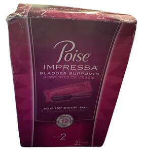 10036000496199 Poise Impressa Incontinence Bladder Supports For Control Size 2 Exp. 27