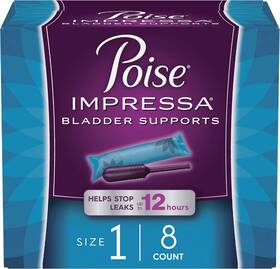 10036000496236 Poise Impressa Incontinence Bladder Support For Women Control Size 1