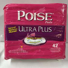 104985502 Poise Pads Heavy Ultra Plus Superior Dryness Long Length 42 Count New