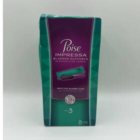 Poise 186871a Impressa Womens Bladder Supports Size 3 8 Count Disposable Up To 12hr B