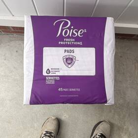 4452304 Poise Fresh Protection Ultimate Long Incontinence Pads 90 Count Disposable