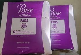 5494101 Poise #7 Incontinence Bladder Leak Pads For Women Ultra Absorbent Long 78 Ct