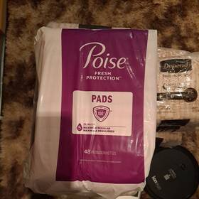 Poise 629722440187 Incontinence Pads And Postpartum 5 Drop Maximum