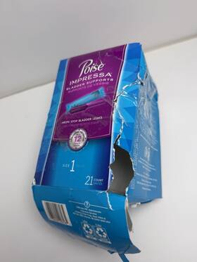 Nn317161a Poise Impressa Bladder Supports Size 1 14 Count 12hr Absorbency Disposable