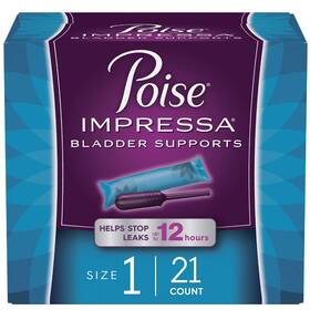 Nn503071a Poise Impressa Incontinence Bladder Support For Women Size 1 21 Count