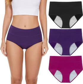 630-h Pokarla Womens Incontinence Underwear High Absorbency Period Cotton H