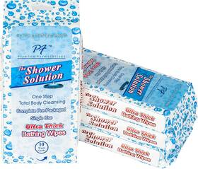 Premium Formulations 313097397305 Shower Solutions - Adult Bathing Wipes Extra Large And Thick 40 4