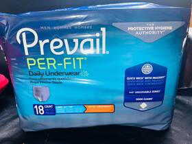 Prevail 090891190072 Per-fit/ Daily Underwear / Large 44 - 58 Extra Absorbency 18 Count