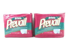 Prevail 090891246250 Maximum Absorbency Briefs Lot Of 2 Large 32 Total Sealed Packs Prevail 090891246250 Maximum Absorbency Briefs Lot Of 2 Large 32 Total Sealed Packs