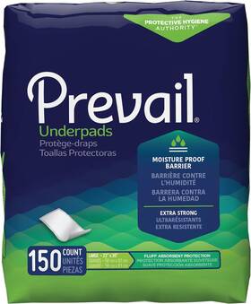10090891131508 Prevail Incontinence Underpads Unisex Disposable For Men And Women Flu