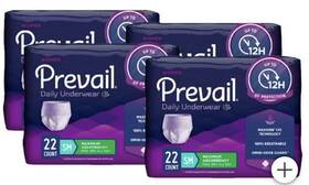 1764621 Prevail Incontinence And Postpartum Protective Underwear For Women Size M 80 Ct