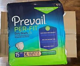 Prevail 344457809571 Lot Of 4 Per-fit Adult Pull-up Diapers Underwear Extra Large 60 Count