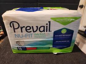 9089124614 Prevail Nu-fit Daily Briefs Max Absorbency 16 Count Medium 32 Inch -44