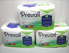 Prevail 990602946144 Nu-fit Maximum Absorbency Daily Briefs Med Lot Of 3 16 Count Packs 48