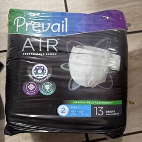 Fqair013 Prevail Air Stretchable Incontinence Brief Heavy Absorbency Size 2 45 Inch -62