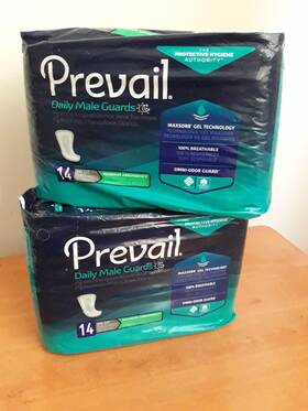 Fqppv811 Prevail Daily Male Guards 2 Pack Max Absorbency Maxsorb Gel 14 Pads Each 28