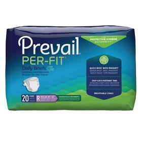 Ng-012 Prevail Ng-012/2 Per-fit Adult Underwear Medium Extra Absorbency Pull On Case Of 80