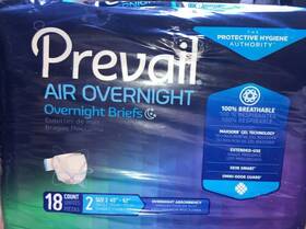 Ngx013 Prevail Air Overnight Incontinence Brief Size 2 18 Count