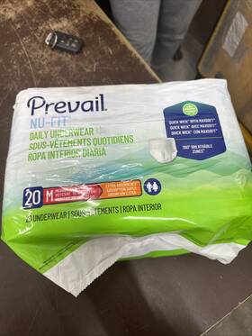Nuu512 Prevail Nu-fit Daily Underwear Medium/extra Absorbency
