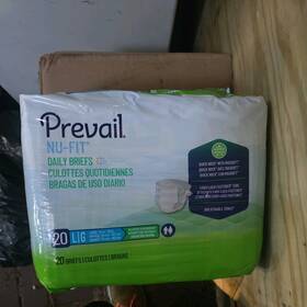 Prevail Nuu514 4 Pack 80 In Total - Nu-fit Daily Underwear Diapers Large Nu-013/2