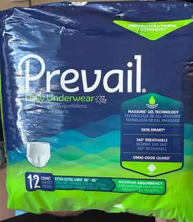 Pf-517 Prevail 8 Cases 384 Adult Daily Disposable Underwear Diaper 2x-large
