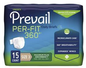 Pfng-014 Prevail Pfng-014/1 Unisex Adult Brief Per-fit 360 Size 3 58 Inch -73 Waist 4 Bags Of 15 60