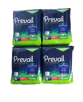 Psv-512 Prevail Daily Underwear Maxsorb Gel Technology Small / Medium 34 Inch - 46 4 Bags