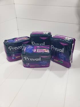 Pum-514 Prevail 4 Pack Case Daily Underwear Xl Breathable 64 Total