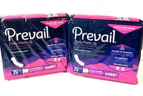 Pv915 Prevail Pv915/1 Daily Pads Bladder Leaks Incontinence 39ct Long Quality Lot Of 2