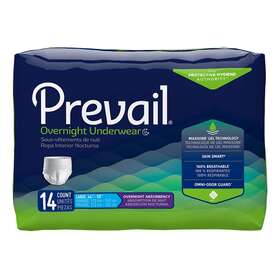 Pvx-513 Prevail Disposable Underwear Large Overnight 56 Ct