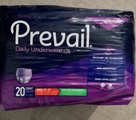 Pwc-5121 Prevail Womens Daily Underwear Pull-up Style Adult Diaper Max Absorbency Medium