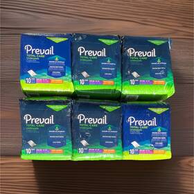 Upaex3049 Prevail 6pac Total Care Underpads Ext Xl Super Absorbent Waterproof 10 Ct 30x30 Inch
