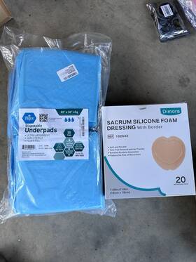 Pride Mpr-90505 Ultra Absorbent Disposable Underpads 23x36 In Leak Proof Blue 50 Pack