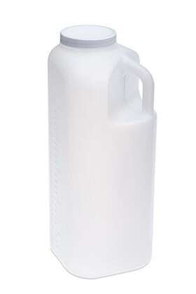 Primemed 724235822045 Large Male Urinal With Leak Proof Screw Cap Lid 3000 Ml Or 101 Oz. Clear