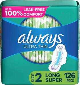 4336305563 Procter & Gamble Always Ultra Thin Feminine Pads With Wings For Women Super Absorbency Unscente