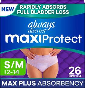 Procter & Gamble 744110366761 Always Discreet Maxiprotect Adult Diapers For Women Incontinence Underwear Sce