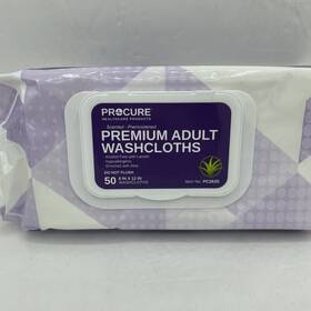 Pc263s Procure Xl 12 Inch X8 Premium Adult Washcloths Wipes Disposable 50 Wash Cloths