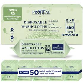 Proheal 840308709119 X Large Wet Wipes For Adults - Case Of 10 Packs 56 560 Count Disposable Inch Proheal 840308709119 X Large Wet Wipes For Adults - Case Of 10 Packs 56 560 Count Disposable Inch