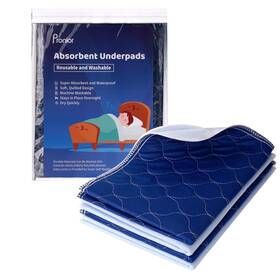 Pronior 726754813733 Incontinence Bed Pads Washable Waterproof Mattress Protector 4-layer Absorben