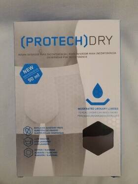 Protechdry 767674482098 - Men S Washable Urinary Incontinence Cotton Boxer Brief Underwear