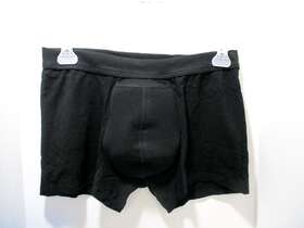 Mpn1267177 Protechdry Mens Washable Urinary Incontinence Black Cotton Boxer Brief Size Xxl