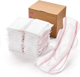 Purcomfy Llc 445007943982 24 Count Premium Postpartum Pads With Wings Large Maximum Absorbency P