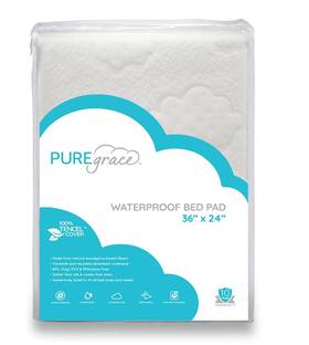 Puregrace 817165013819 Tencel Waterproof Bed Pad - 36 Inch X 24 Washable And Reusable For Incontinence